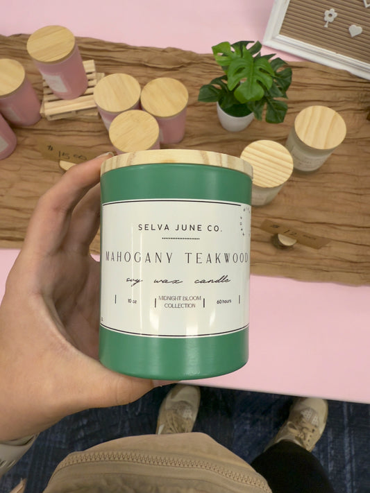 Mahogany Teakwood – 10 oz Soy Candle